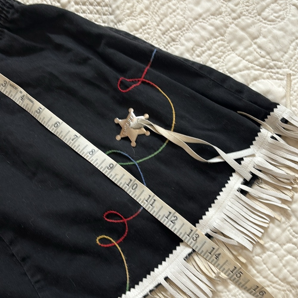 1960’s Walls of Texas girls size 7 fringed black/red 100% cotton cowgirl outfit - Picture 14 of 15